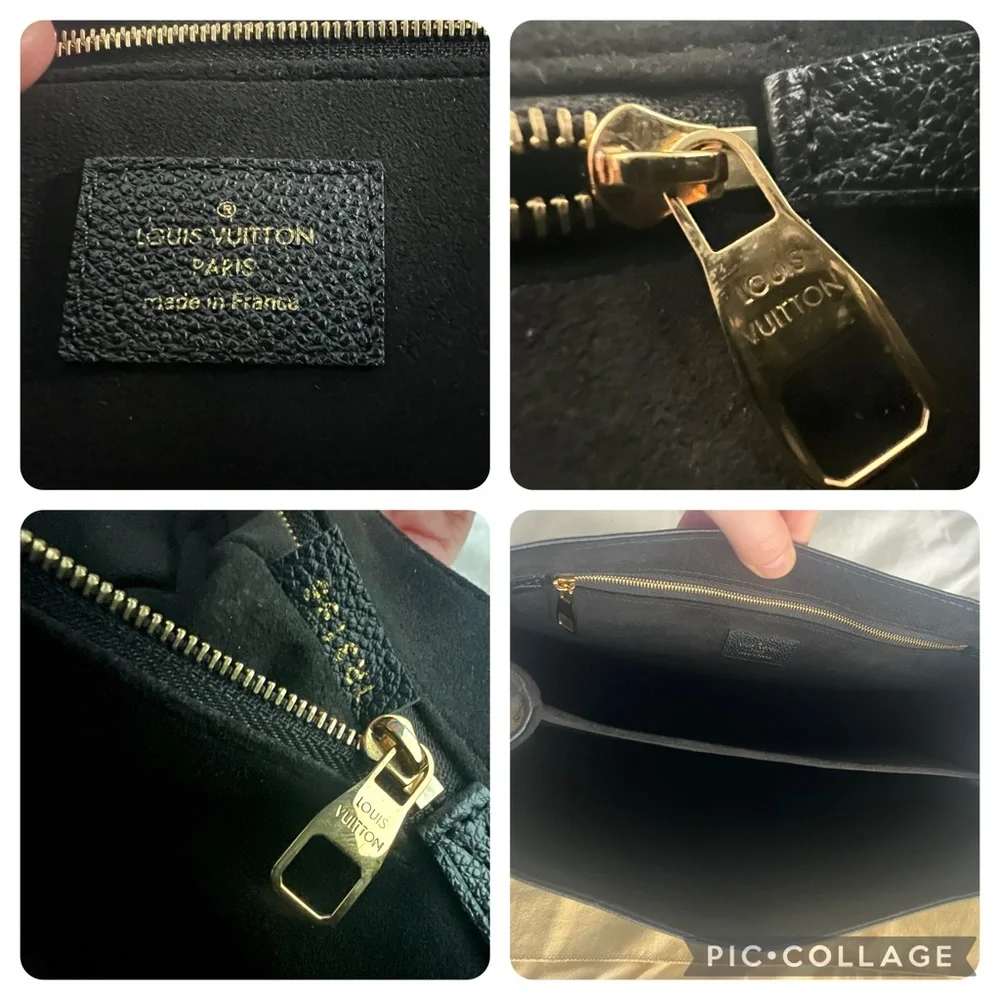 Louis Vuitton Empreinte leather black St. Germain MM shoulder crossbody dust bag - Picture 9 of 17